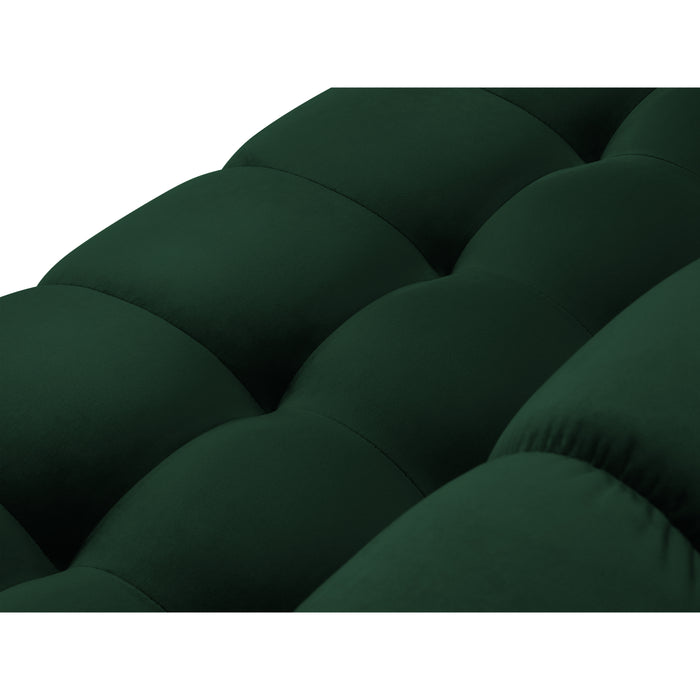 Cosmopolitan Design Bali Hoekbank met Chaise Longue Rechts - Flessengroen / Goud