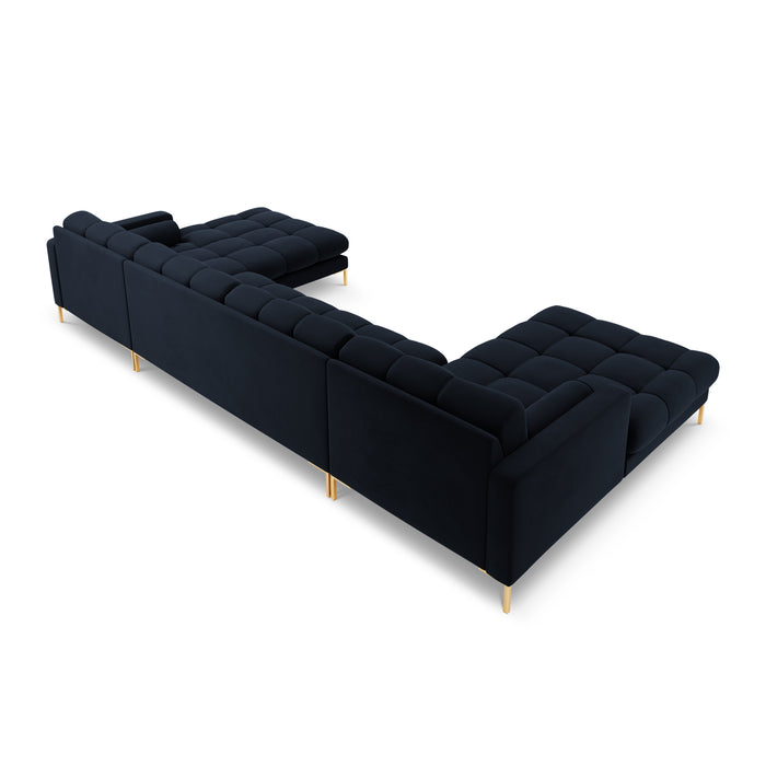 Cosmopolitan Design Bali U-bank - Donkerblauw / Goud