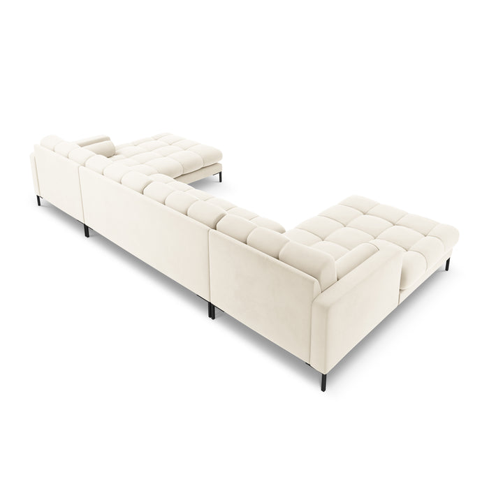 Cosmopolitan Design Bali U-bank - Lichtbeige / Zwart