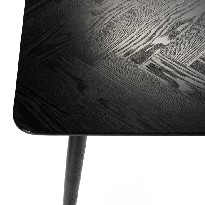 by fonQ Fabio Eettafel Visgraat - 160 x 80 cm - Zwart