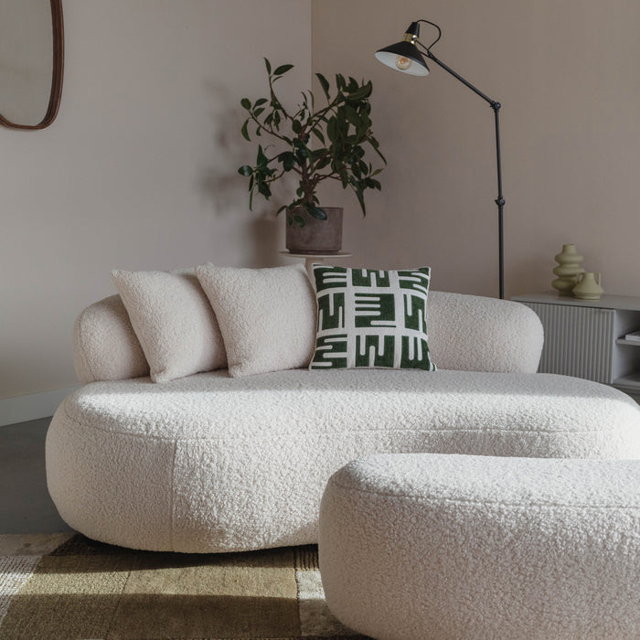 by fonQ Cosmo 2,5-zitsbank - Teddy - Wit