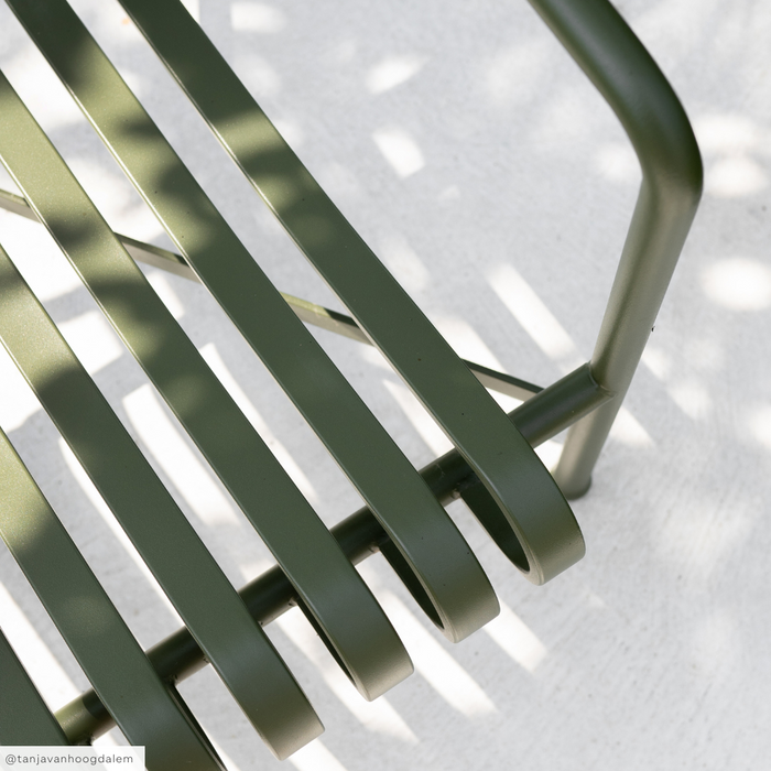 HAY Palissade Lounge Chair Low - Olijfgroen