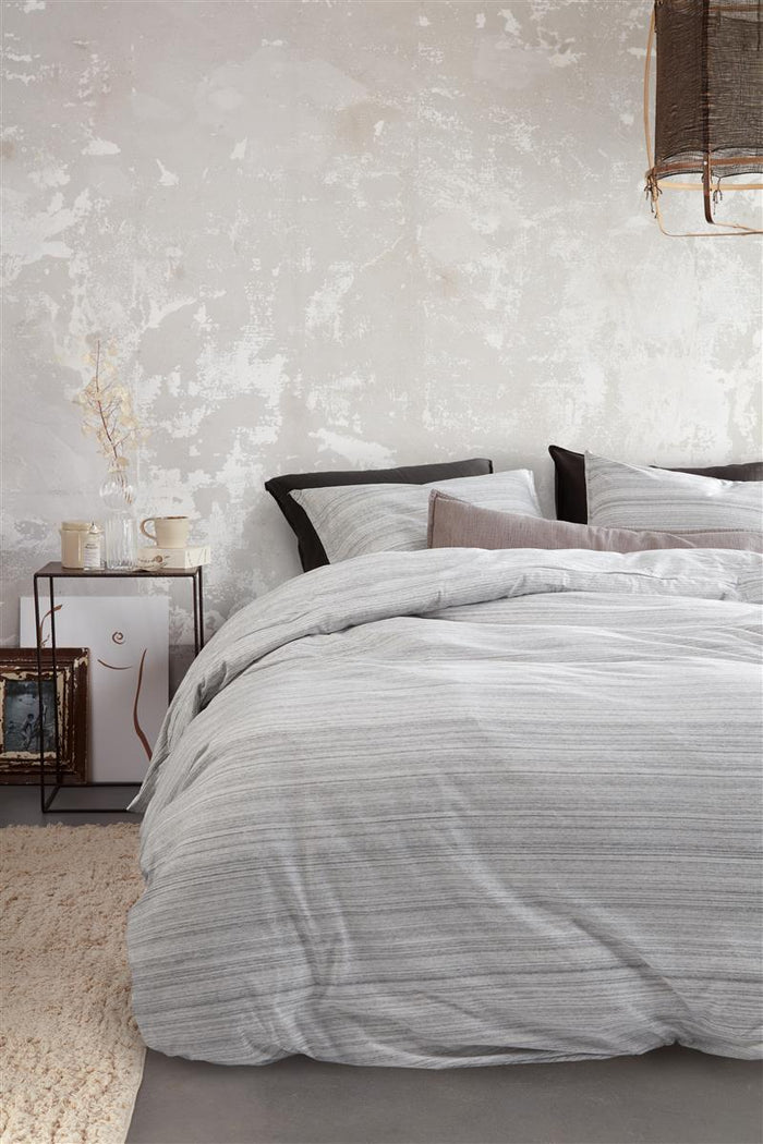 vtwonen Jersey Mele dekbedovertrek - 260x200|220 - Grijs