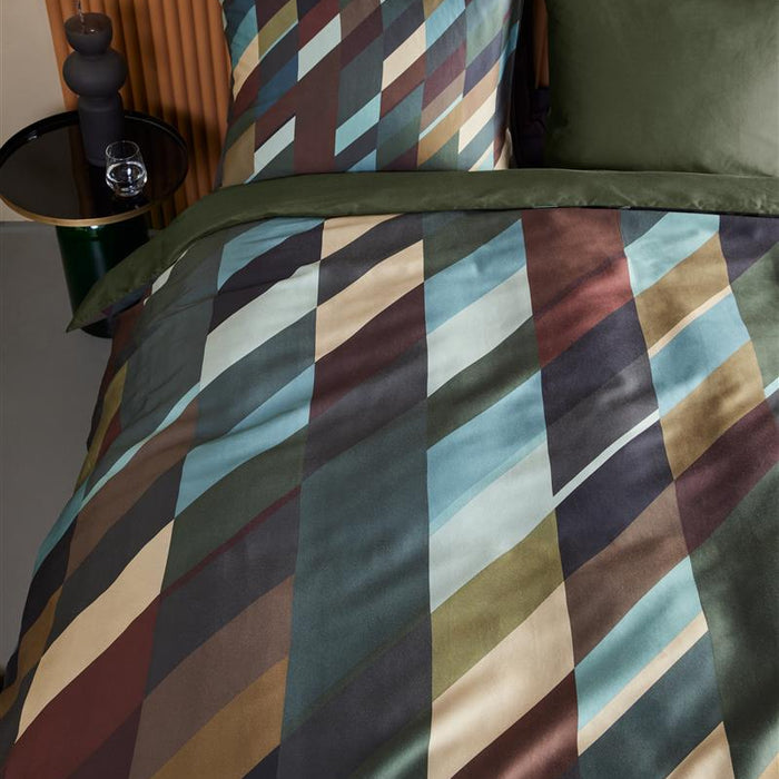 Beddinghouse Roan dekbedovertrek - 140x200|220 - Olijfgroen