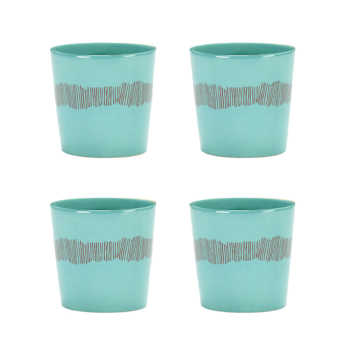 Serax Ottolenghi Feast Koffiekop Azure - 0,25 L - 4 st.