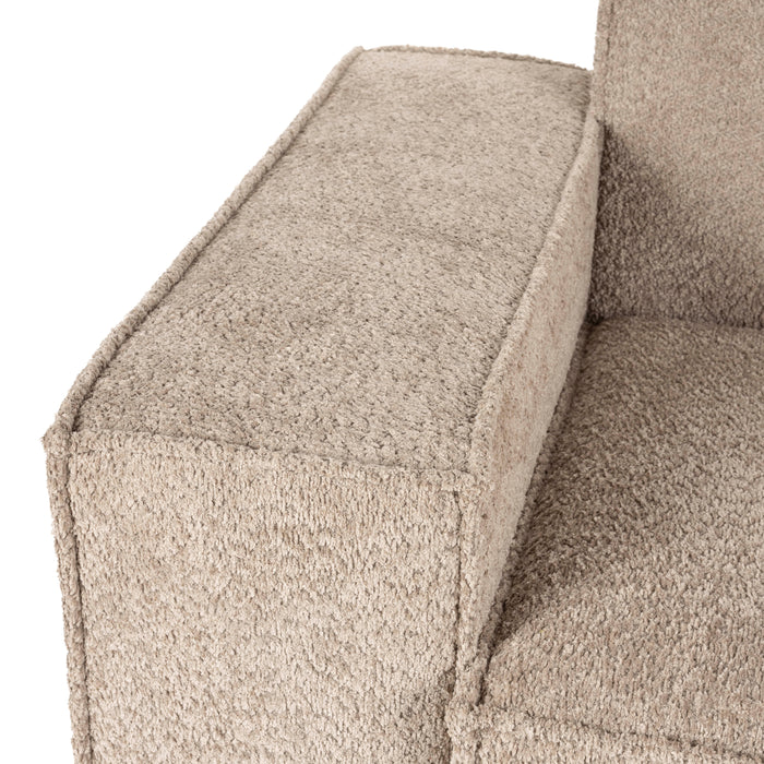 Zuiver x fonQ James 3-zitsbank - Teddystof - Beige