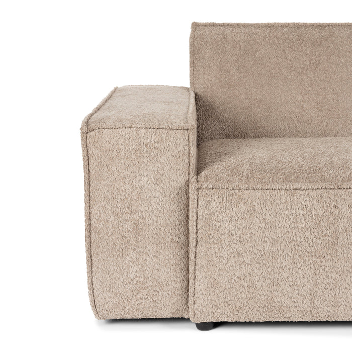 Zuiver x fonQ James 4,5-zitsbank - Teddystof - Beige