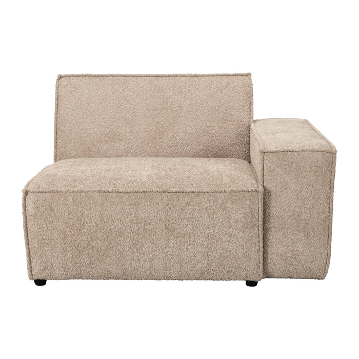 Zuiver x fonQ James Modulaire 3-zitsbank met Hocker- Teddystof - Beige