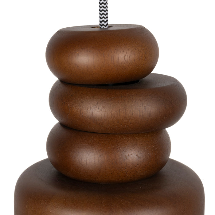 Zuiver x fonQ Dicky Hanglamp - Walnoot