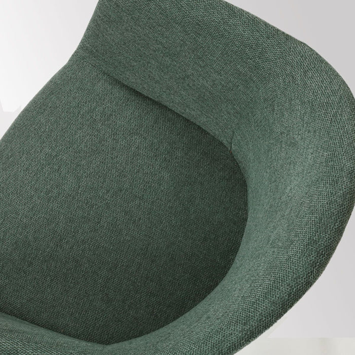 Nolon Nino-Otis Barkruk Donkergroen - met Armleuning - Zwart - 75 cm