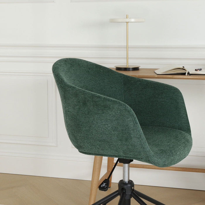 Nolon Nout-Otis Bureaustoel Donkergroen - Armleuningen - Zwart