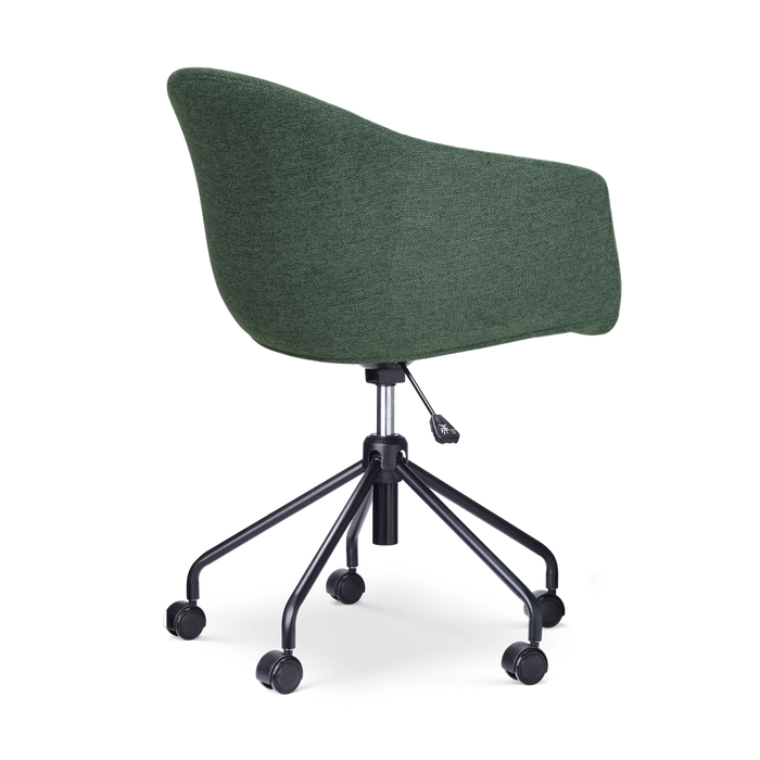 Nolon Nout-Otis Bureaustoel Donkergroen - Armleuningen - Zwart