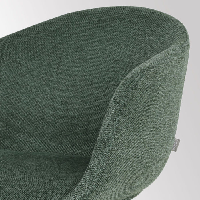 Nolon Nola-Otis Draaibare Eetkamerstoelen Set - Donkergroen - Wit