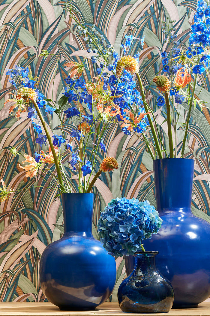 Mica Decorations Dara Vaas - H42 x Ø28 cm - Blauw