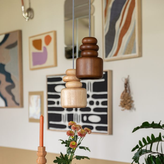 Zuiver x fonQ Dicky Hanglamp - Eiken