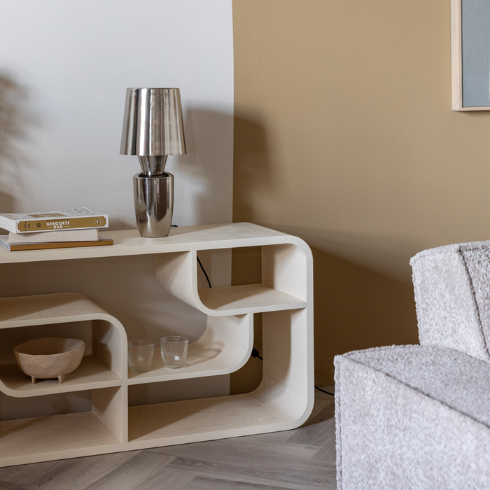 Zuiver x fonQ Classy Tafellamp - Shiney Silver