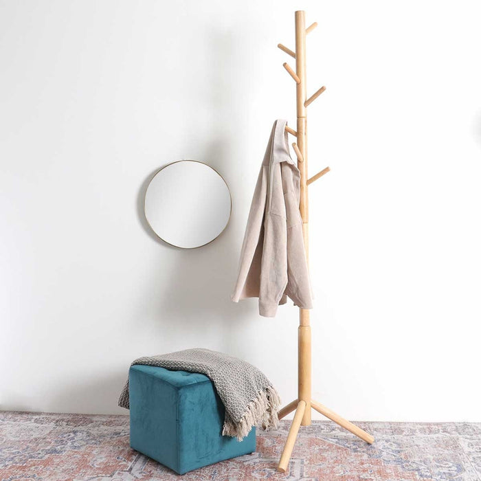 Lisomme Dean houten staande kapstok naturel - 176 cm