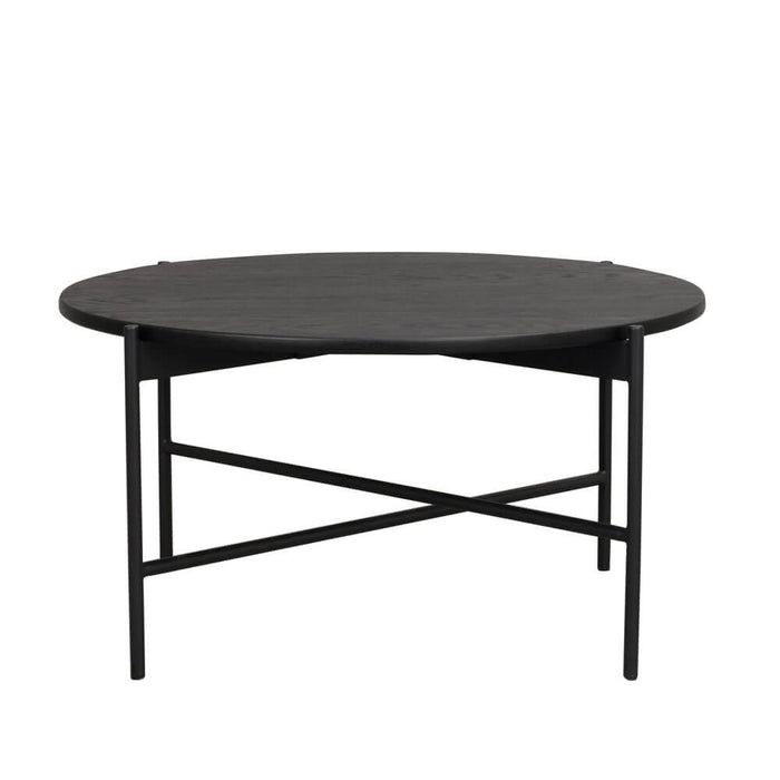 Rowico Home Skye Ronde Houten Salontafel Ø 89 cm - Zwart