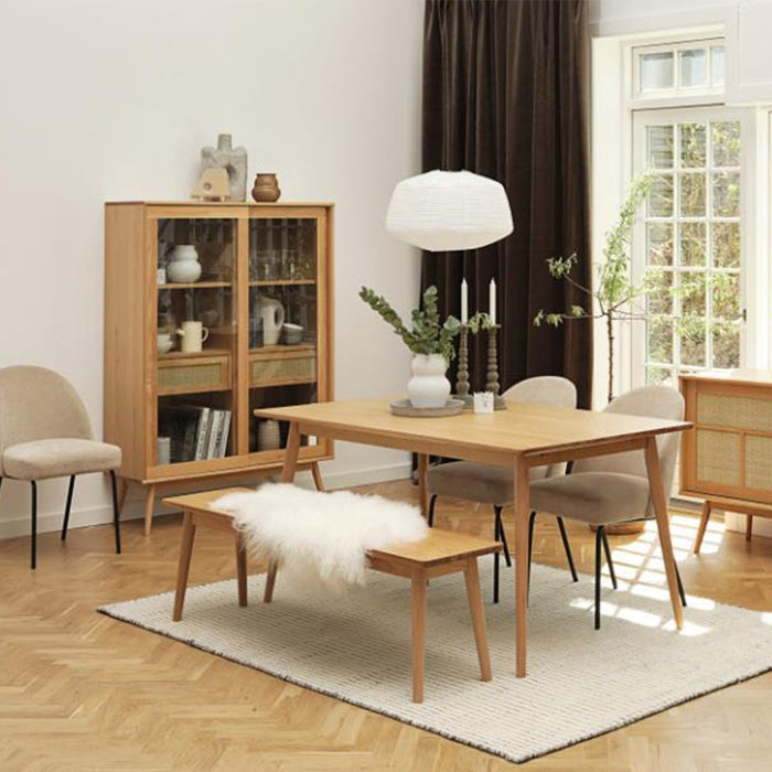 Olivine Boas houten eetkamerbank naturel - 150 cm