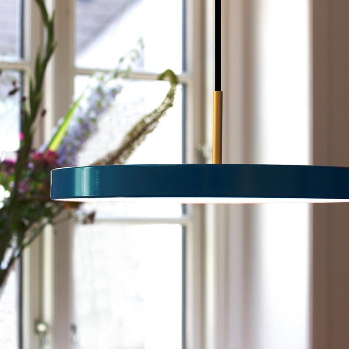 Umage Asteria Medium hanglamp petrol blue - met koordset - Ø 43 cm