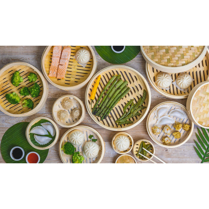 Sareva Stoommandje - Bamboe - 2-laags - ø 25 cm