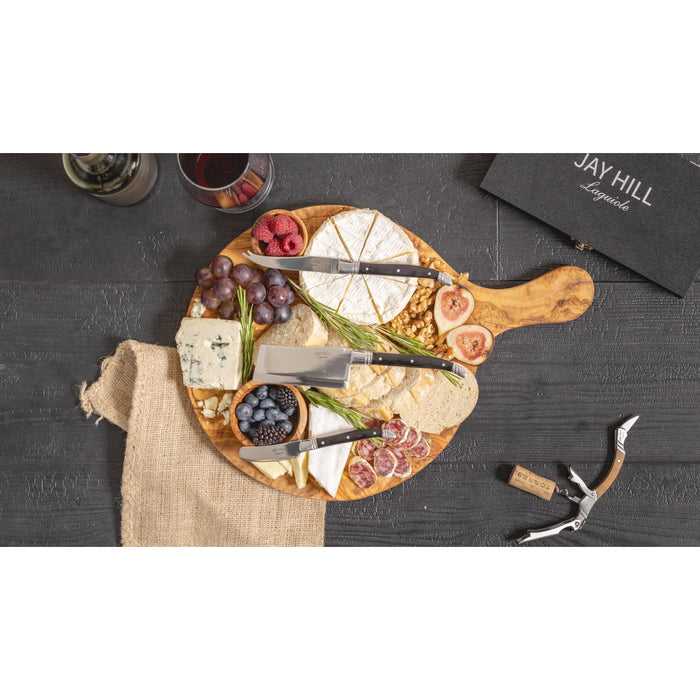 Jay Hill Serveerplank | Pizzaplank Tunea - Olijfhout - ø 30 cm