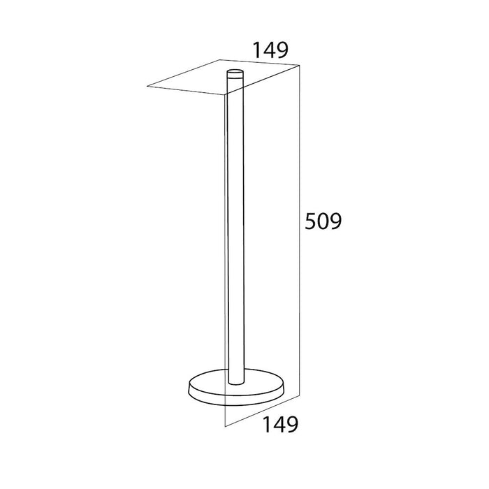 Tiger Reserverolhouder Vrijstaand - RVS gepolijst