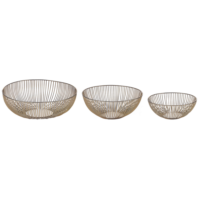 Beliani - GARUT - Decoratieve schalen set van 3 - Goud - IJzer