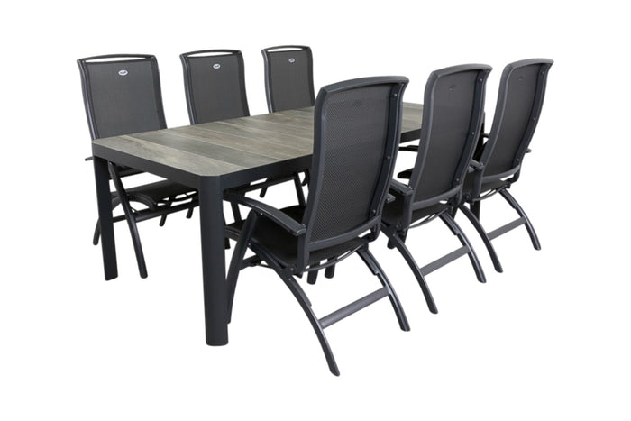 Hartman Da Vinci alu|Queens 220 cm. tuinset - 7-delig verstelbaar