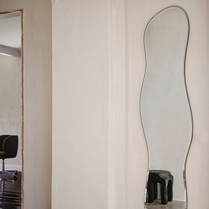 Ferm Living Pond Spiegel - Full Size - Dark Chrome Frame