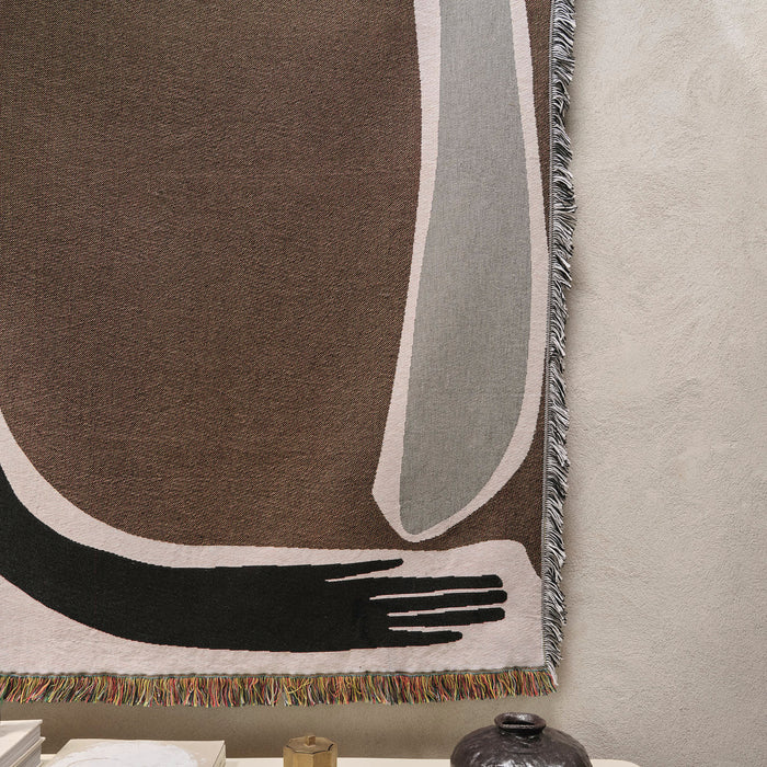 Ferm Living Pose Wandkleed - Coffee