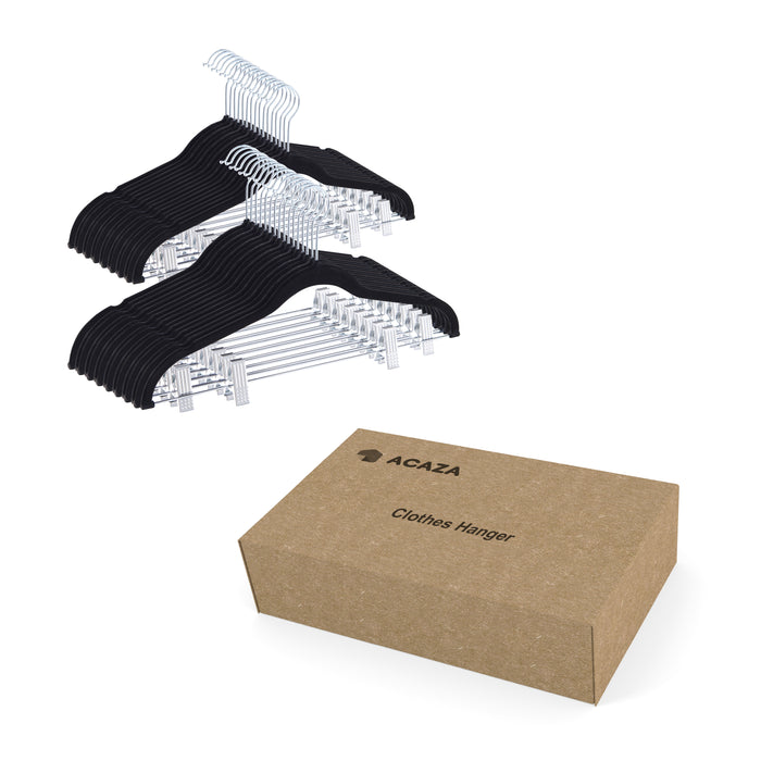 ACAZA Kledinghanger Zwart - 20 st.