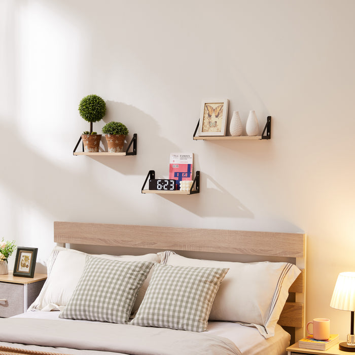 ACAZA Wandplank Lichte eik - 3 st.
