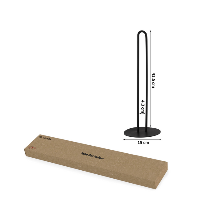 ACAZA Toiletrolhouder Zwart