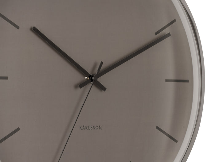 Karlsson - Wandklok Nirvana Globe - Donker Warmgrijs