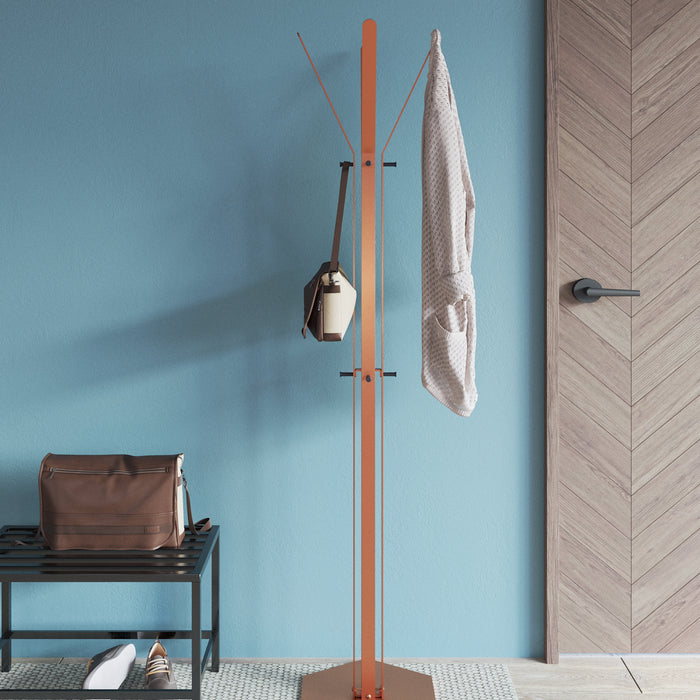 Gorillz Stack - Kapstok Staand - Industrieel Design - Koperbruin