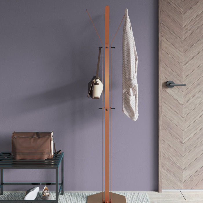 Gorillz Stack - Kapstok Staand - Industrieel Design - Koperbruin