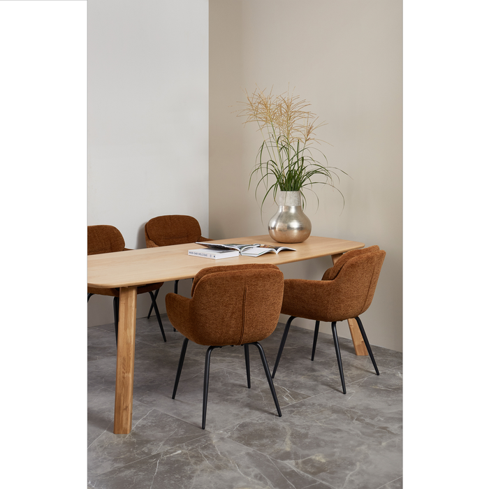 WOOOD Haarlem 4-standen poot - Eiken - Transparant - Set van 2