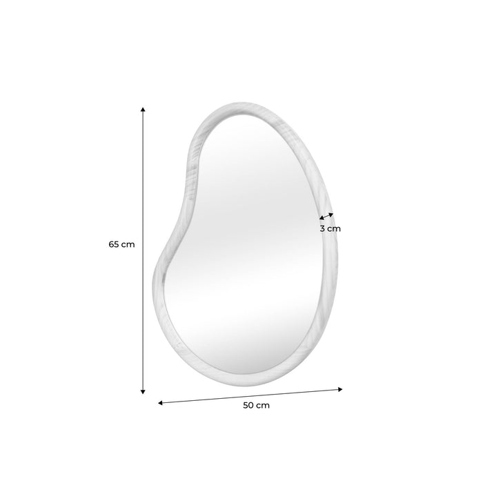 sweeek - Biologische dennenhouten spiegel, 65cm