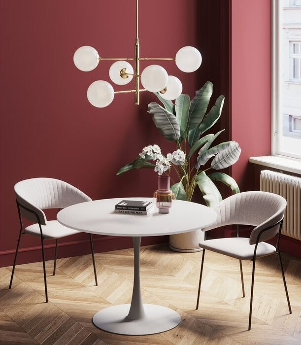 Kare Design Schickeria Ronde Bistrotafel - 80 X 74 Cm - Wit