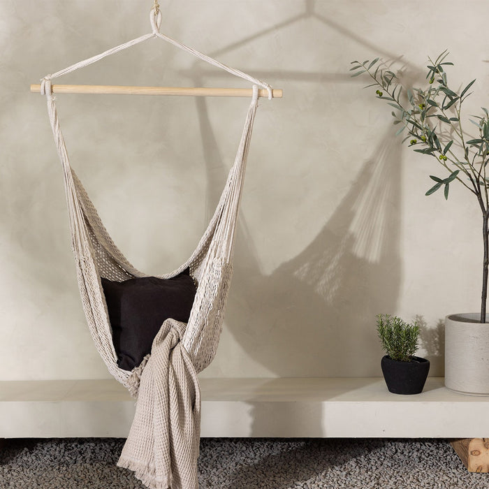 Nest outdoor Marnix Katoenen Hangstoel - Gebroken Wit