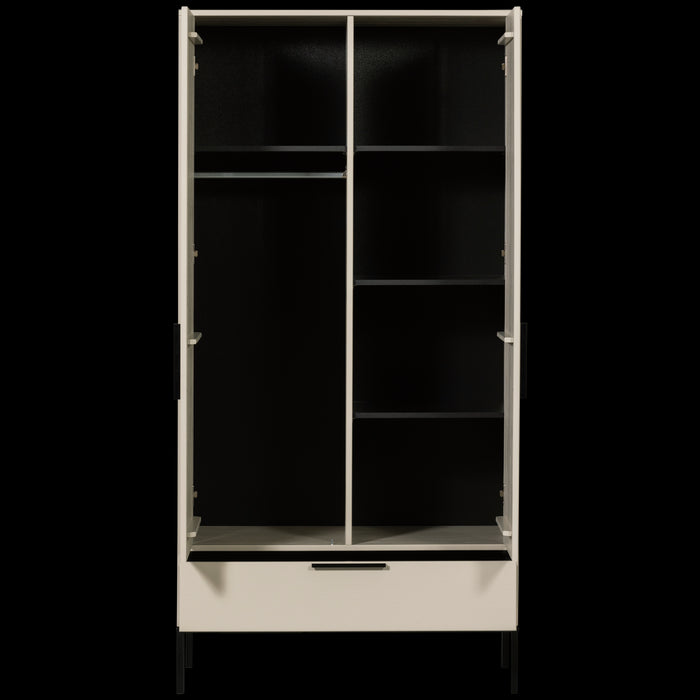 Woood Adam Kledingkast 2-deurs - Dust