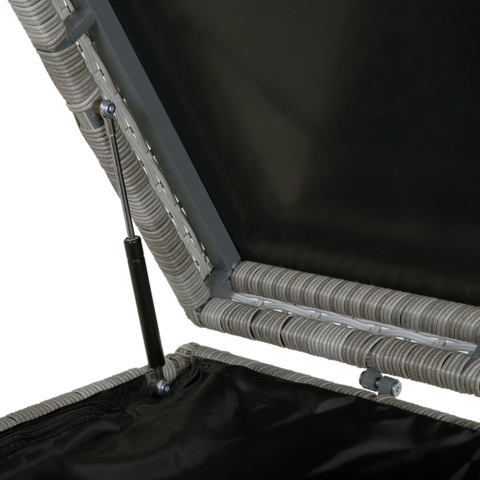 Beliani - MODENA - Kussenbox - Grijs - PE rotan