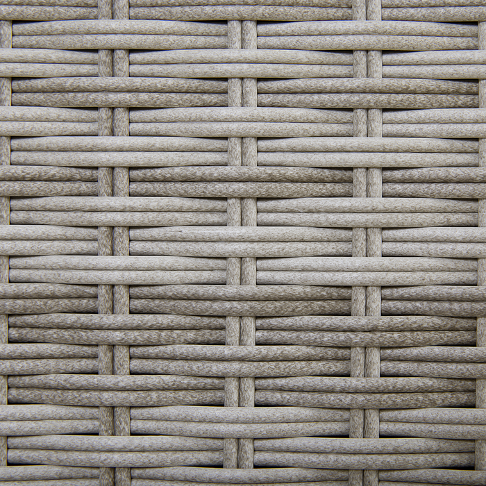 Beliani - MODENA - Kussenbox - Grijs - PE rotan