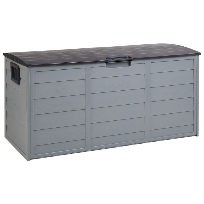 Beliani - LOCARNO - Kussenbox - Grijs - 112 cm - Synthetisch materiaal