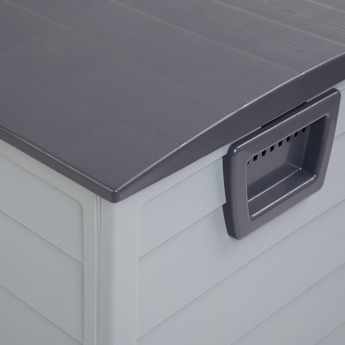 Beliani - LOCARNO - Kussenbox - Grijs - 112 cm - Synthetisch materiaal