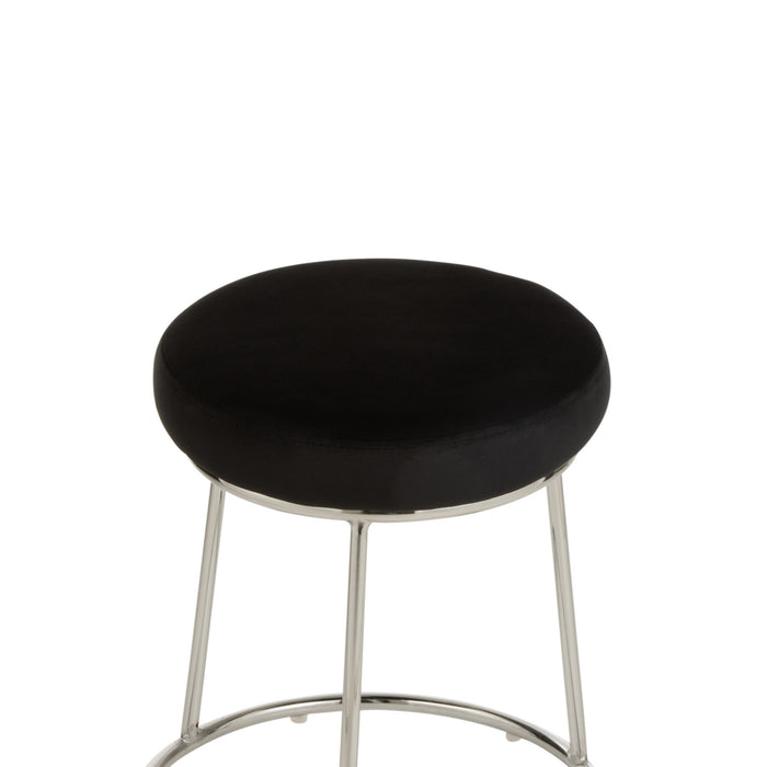 Zitting | Textiel | Zwart | 34x34x (h)7.5 Cm