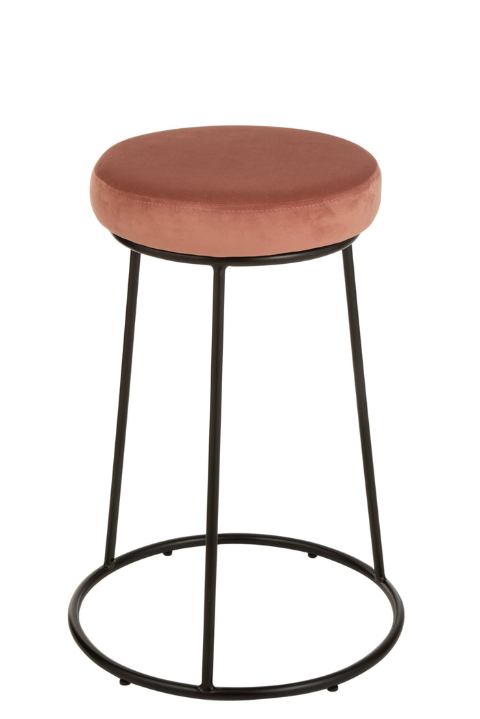 Zitting | Textiel | Roze | 34x34x (h)7.5 Cm