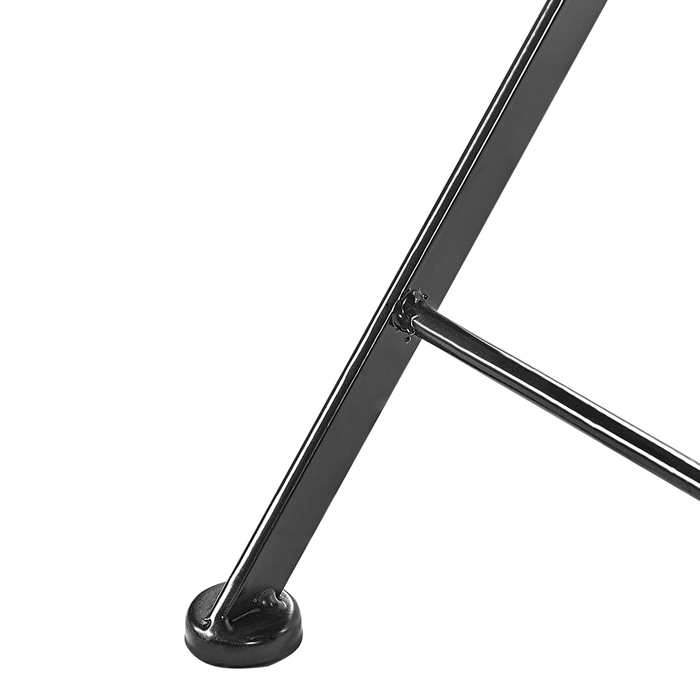 Beliani - CAMPRENA - Tuinstoel set van 2 - Zwart - Metaal