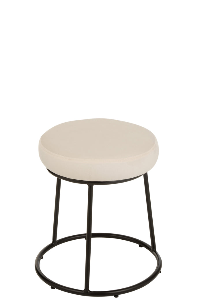 Zitting | Textiel | Wit | 34x34x (h)7.5 Cm